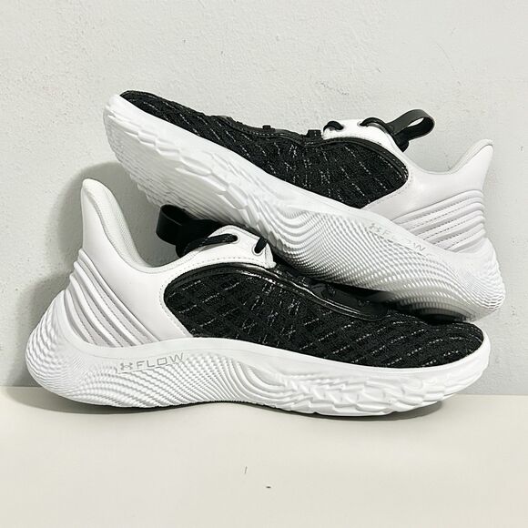 Under Armour Curry Flow 9 “White Black” Men’s Size 11.5 Basketball Shoes - Picture 6 of 8